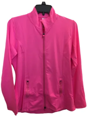 001- LuLu B Bright Hot Pink Zipper Jacket