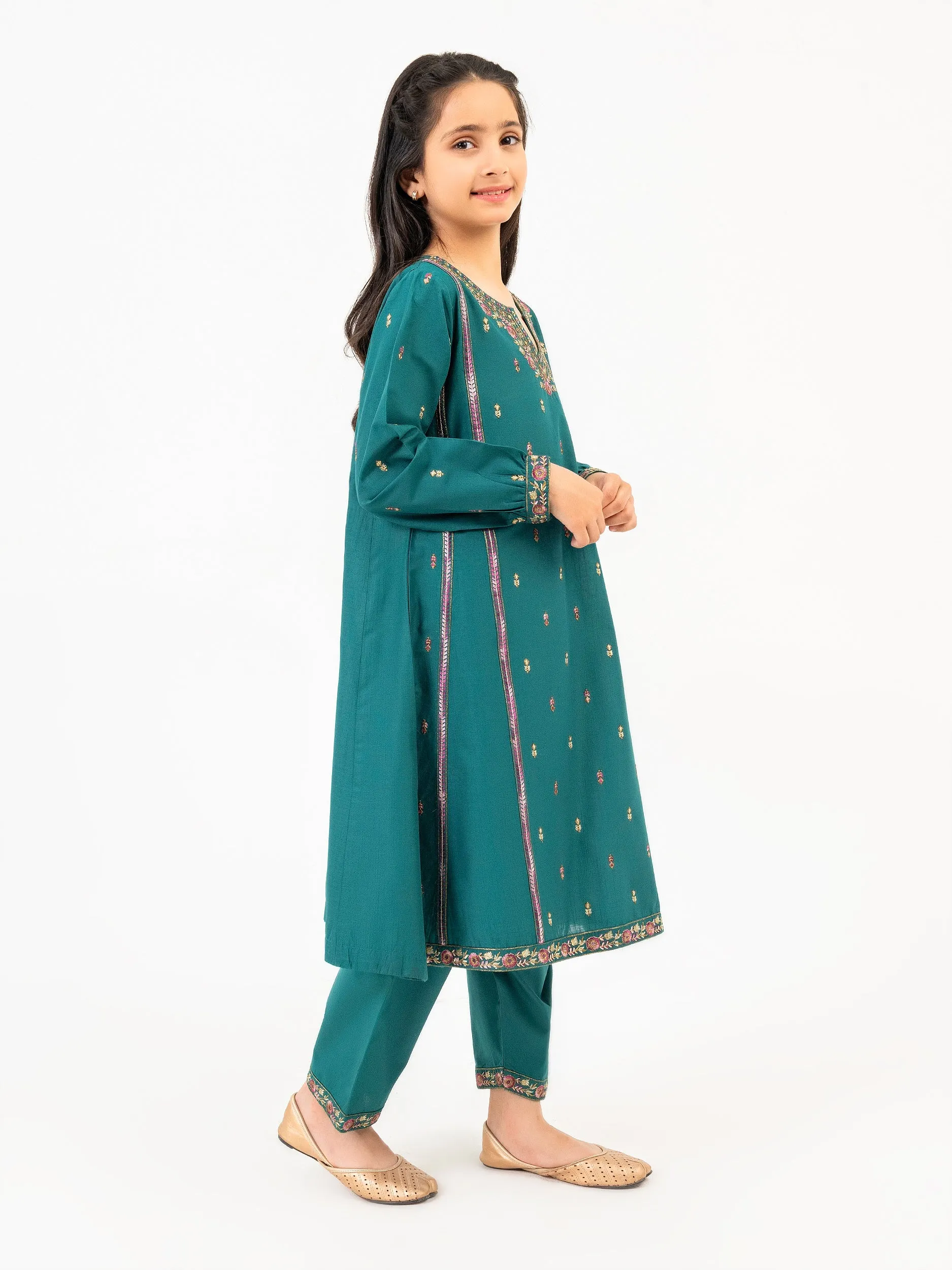 2 Piece Lawn Suit-Embroidered