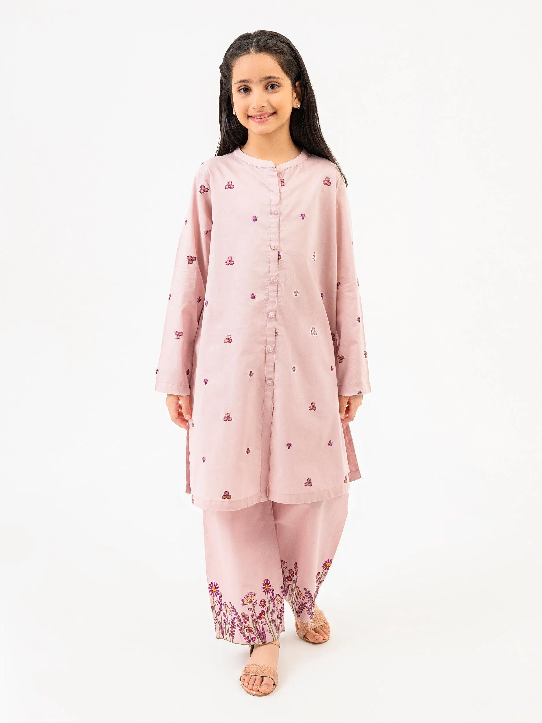 2 Piece Lawn Suit-Embroidered