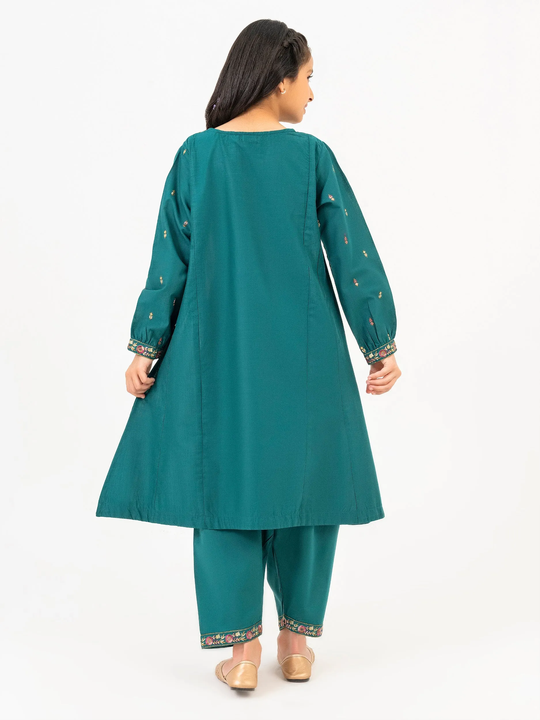 2 Piece Lawn Suit-Embroidered