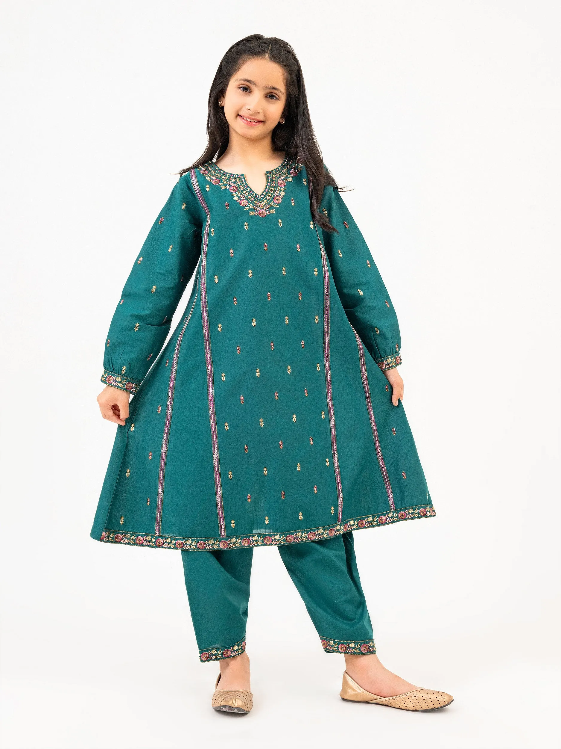 2 Piece Lawn Suit-Embroidered