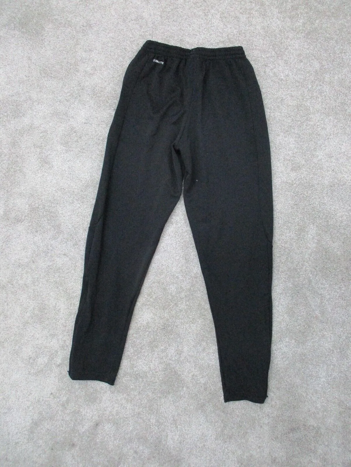 Adidas Jogger Pants Youth Girls Large Black Mid Rise Activewear Running Pant