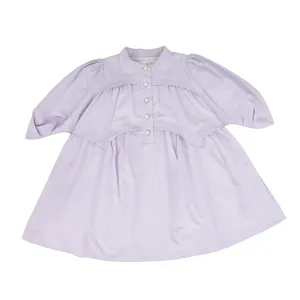 AISABOBO LAVENDER LAYERED PUFF SLEEVE DRESS [FINAL SALE]