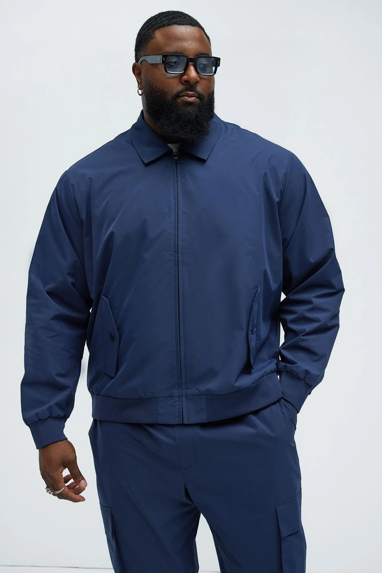 Ansel Tech Zip Jacket - Navy