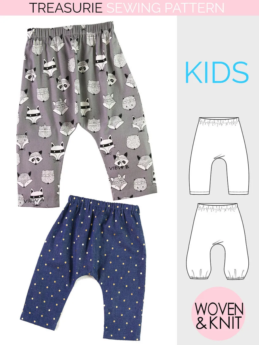 AVERY - Harem Pants Pattern (0-6T)