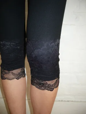 Black Lace Capris