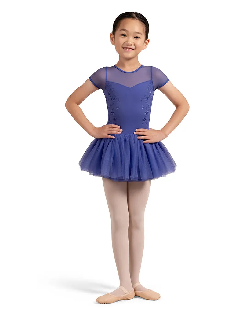 Bloch Tulip High Neck Mesh Embroidered Tutu Ballet Dress - CL4232 Girls