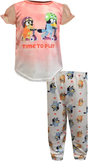 Bluey and Bingo Time To Play Toddler Pajamas