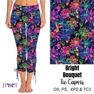 Bright Bouquet Side Tie Capris