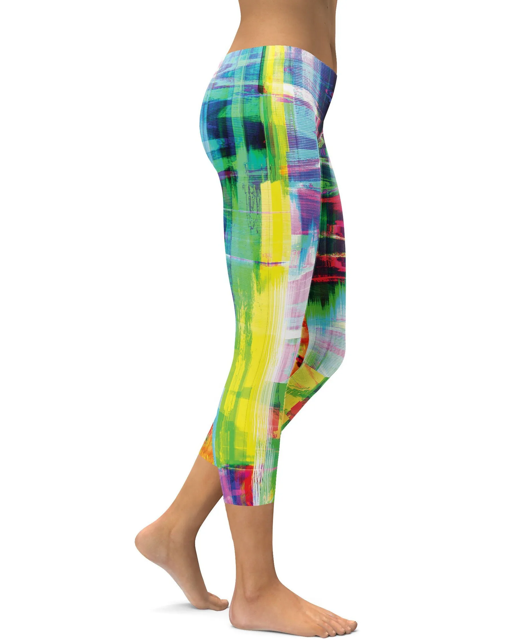 Bright Neon Rave Capris