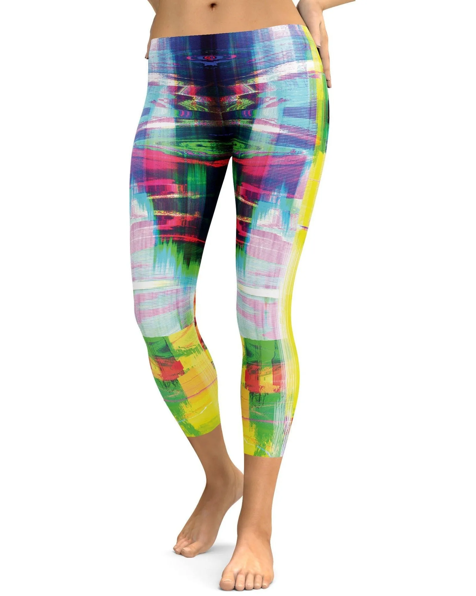 Bright Neon Rave Capris