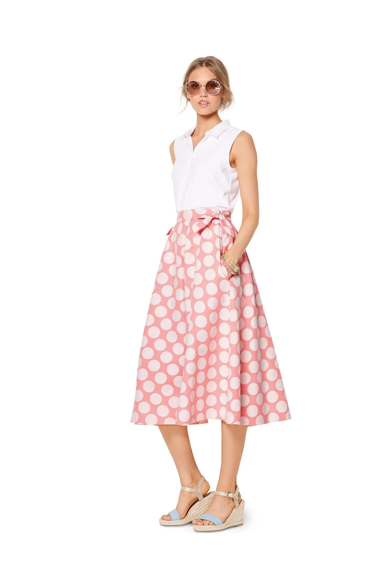 Burda Pattern 6319 Misses' bell shaped skirt