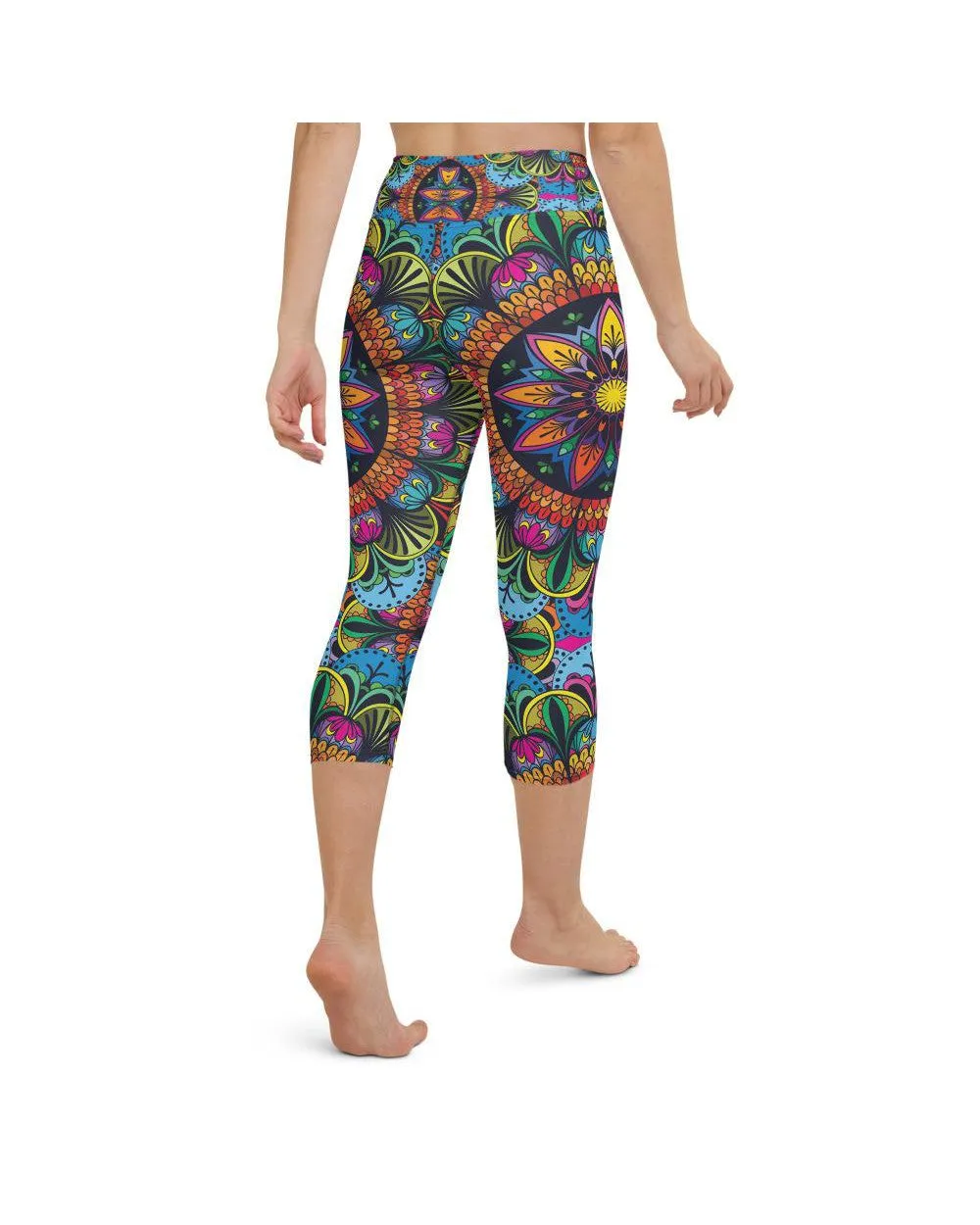 Colorful Mandala Yoga Capris