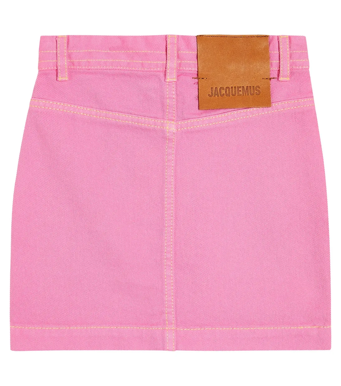 Denim skirt la jupe de nimes Jacquemus Enfant, pink