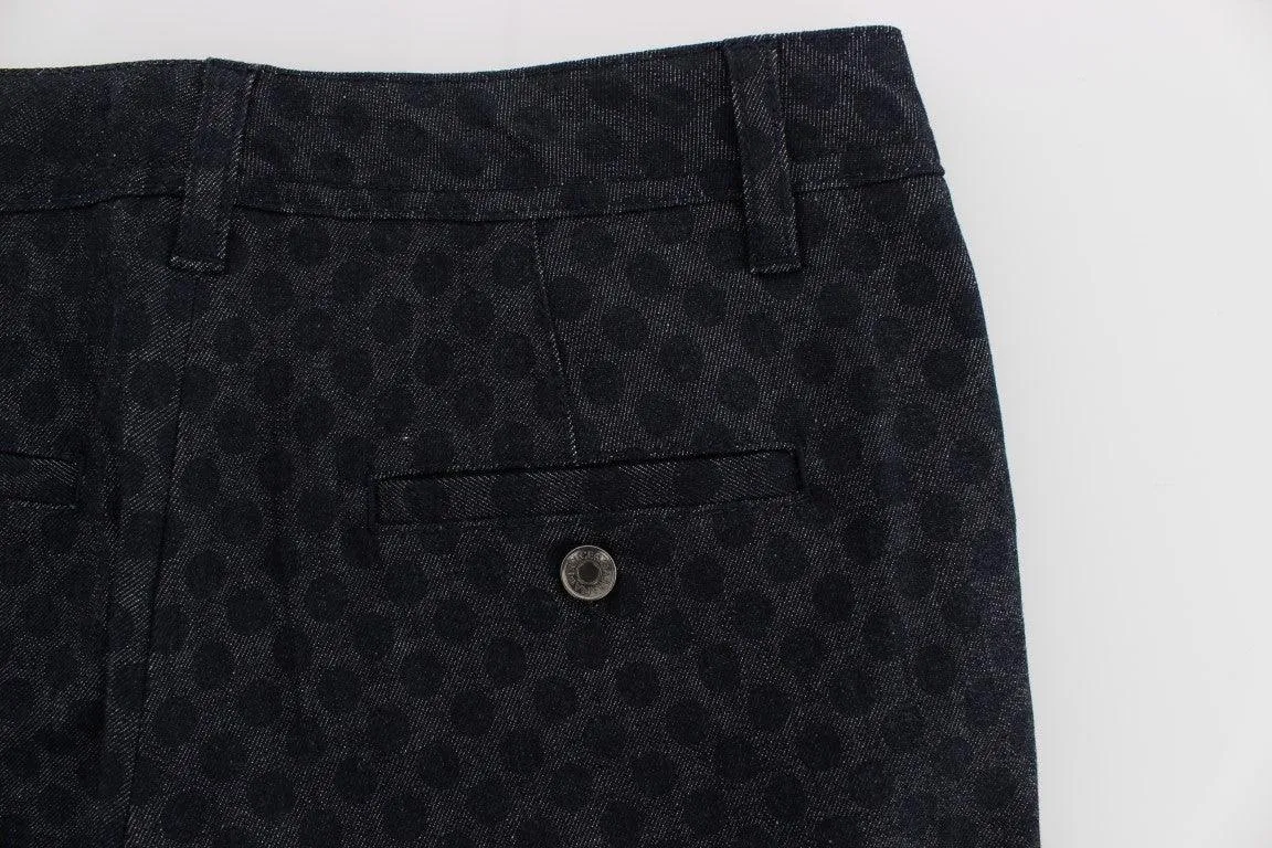 Dolce & Gabbana Polka Dotted Slim Capris Jeans