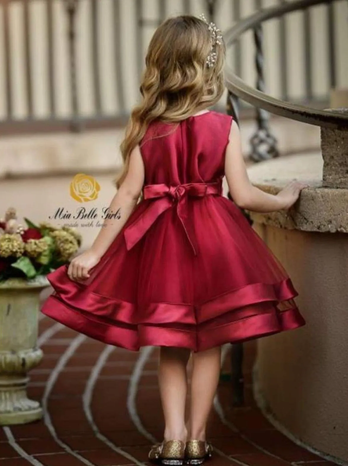 Elegant Pearl Satin Layered Dress