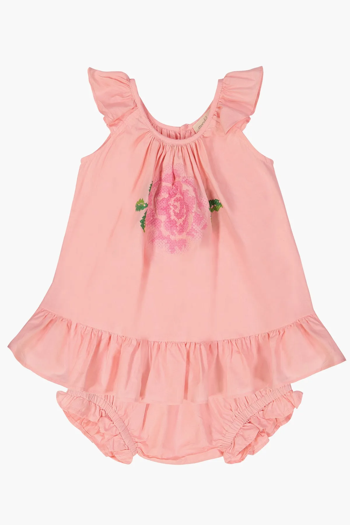 Everbloom Pippa Baby Girls Dress Set - Peach