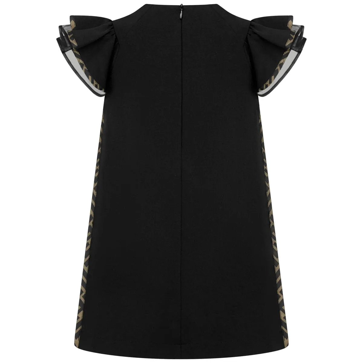 Fendi Girls Black FF Logo Dress