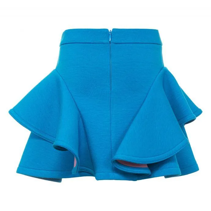 Girls Blue Frill Skirt