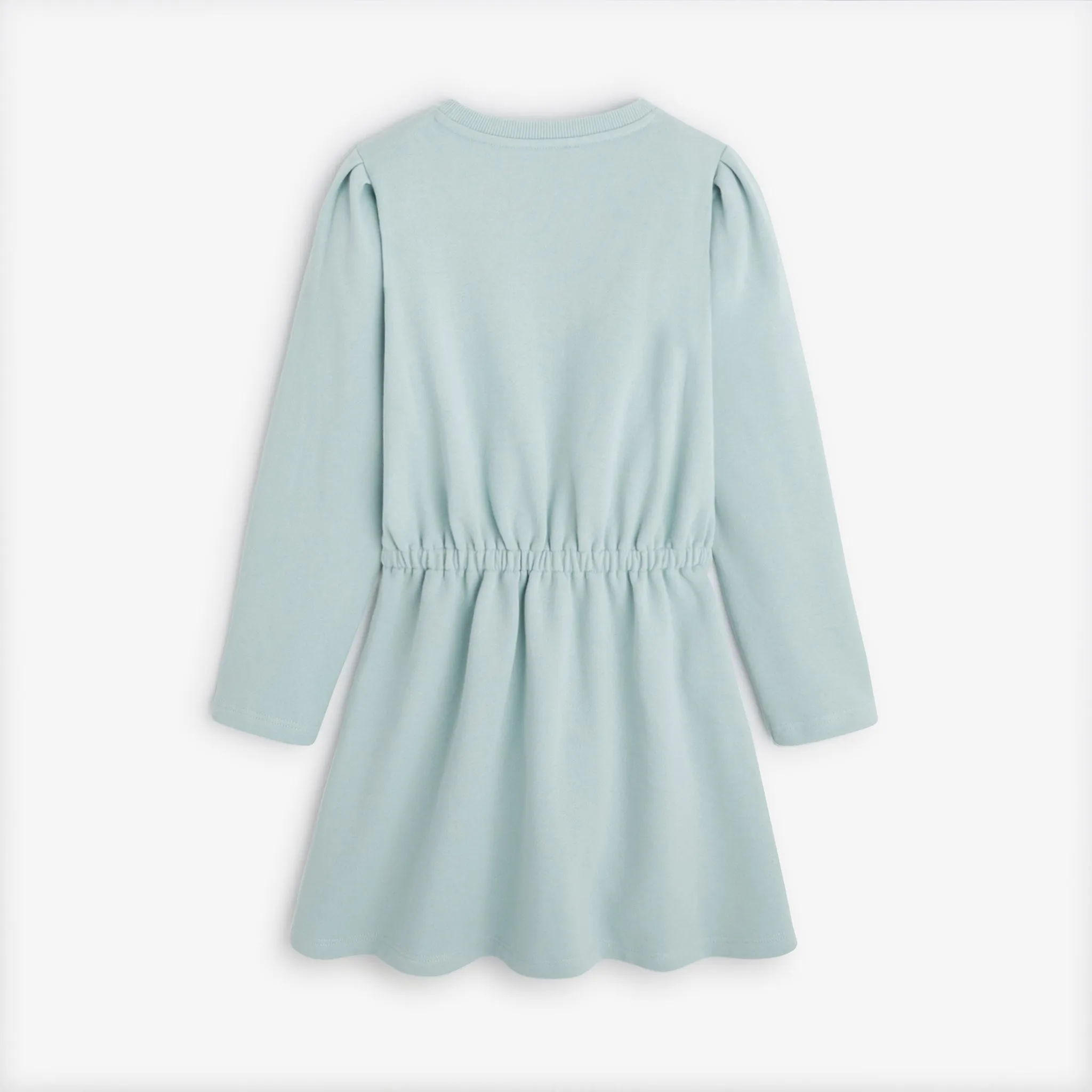 Girls' blue long sleeve dress