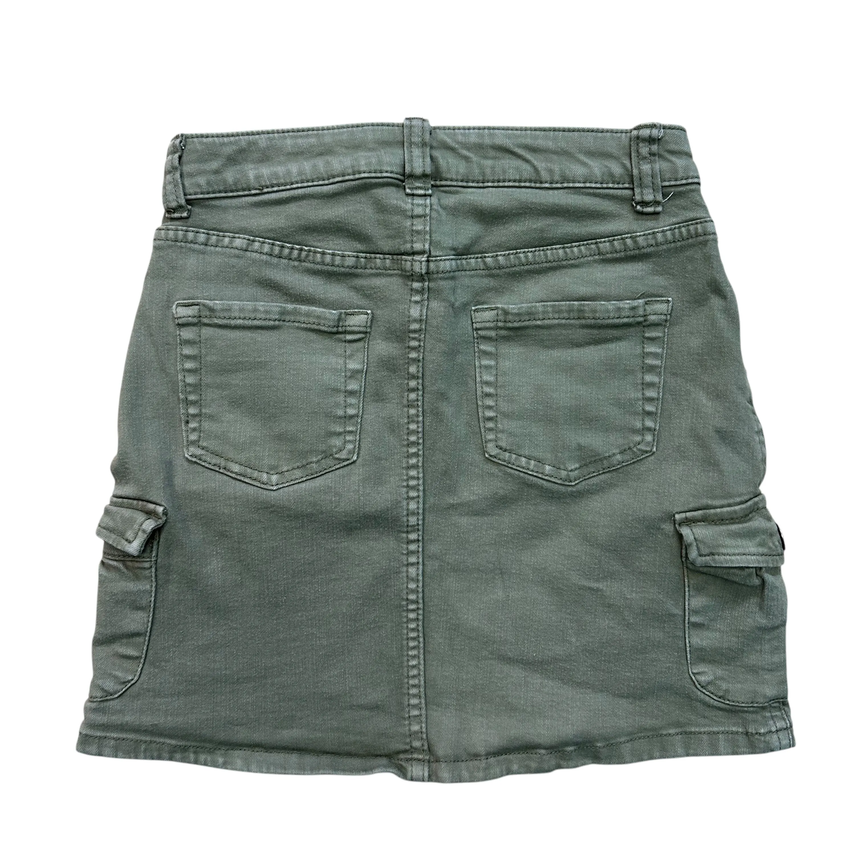 Girls Cat & Jack Size 10/12 Army Green Ultimate Stretch Denim Skirt