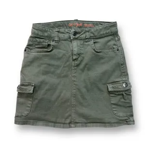 Girls Cat & Jack Size 10/12 Army Green Ultimate Stretch Denim Skirt