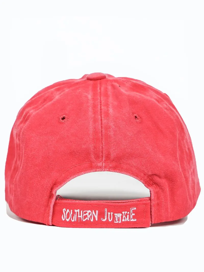 GIRLS Distressed Bright Red Hat