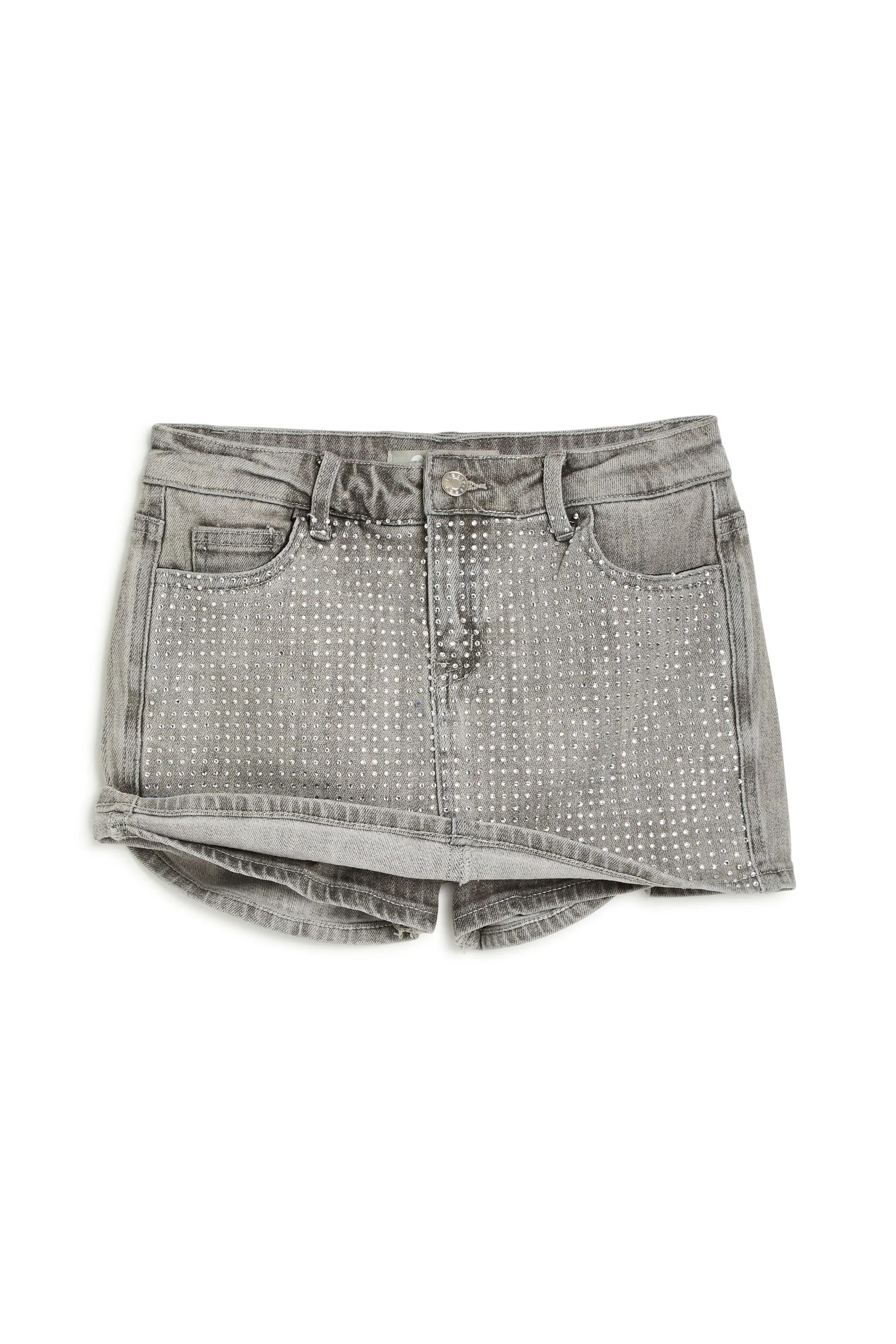 Grid Rhinestone Skort