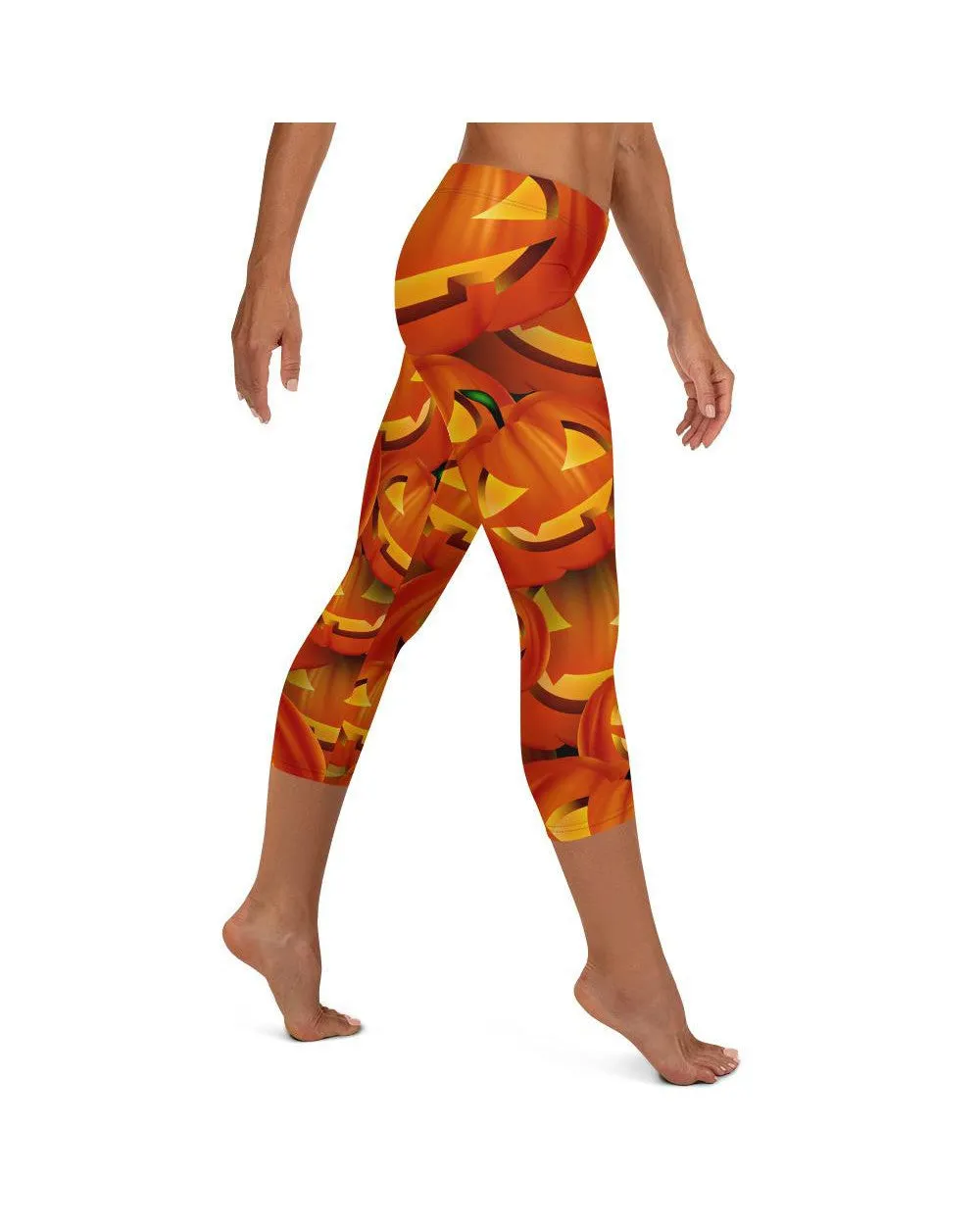 Halloween Pumpkin Capris