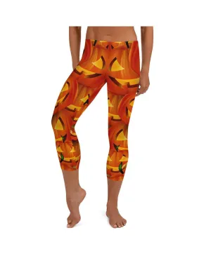 Halloween Pumpkin Capris