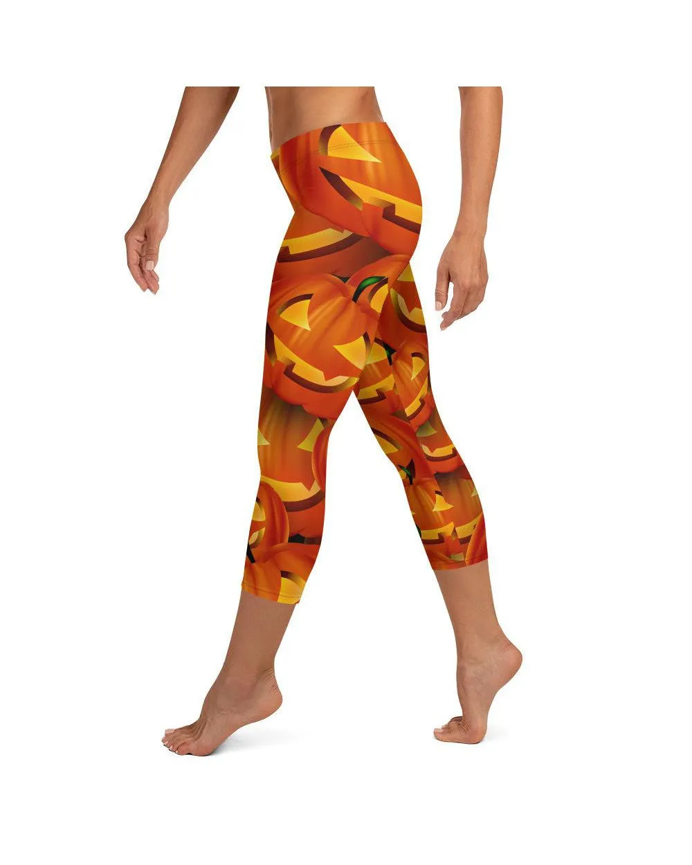 Halloween Pumpkin Capris