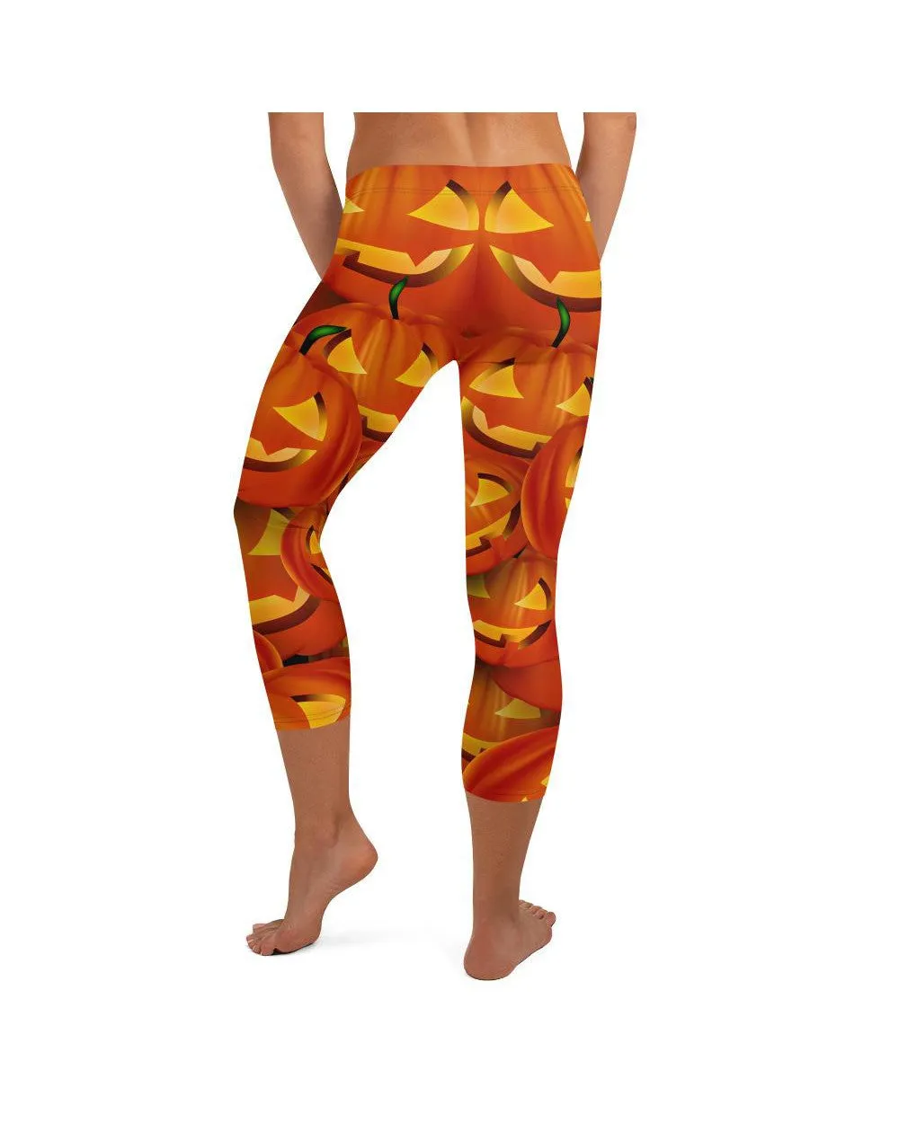 Halloween Pumpkin Capris