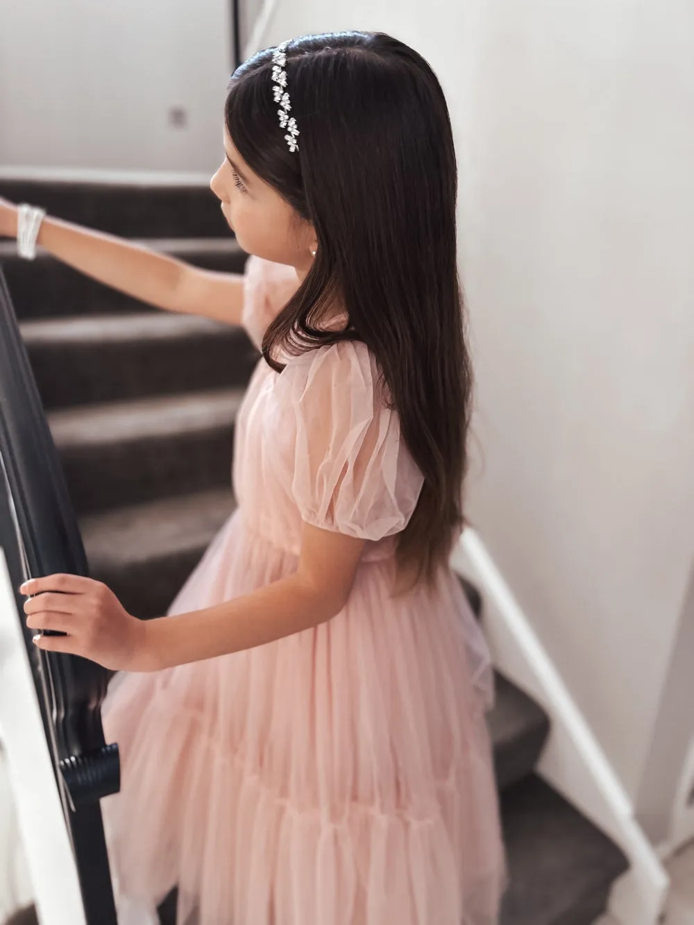 Harmony Puff Sleeve Dusty Pink Dress