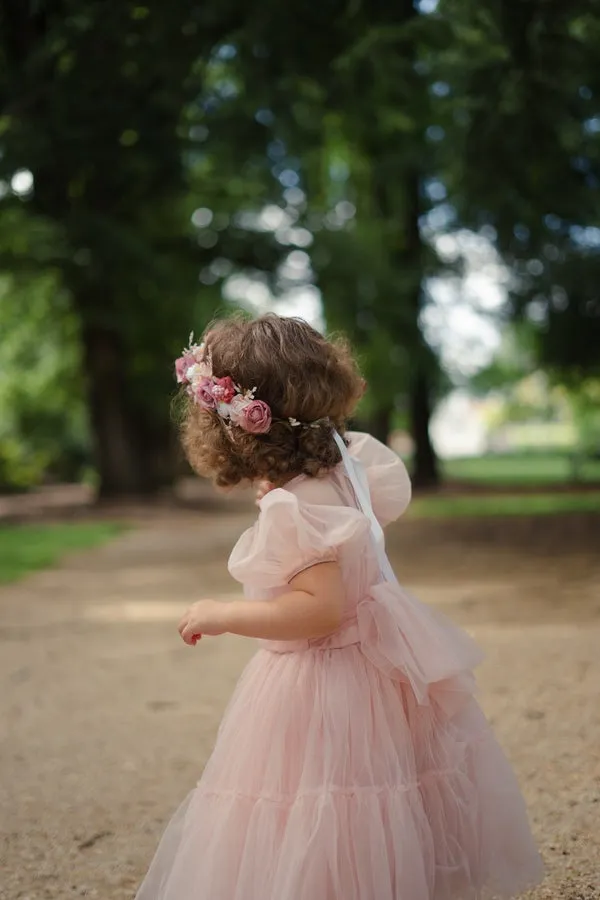 Harmony Puff Sleeve Dusty Pink Dress