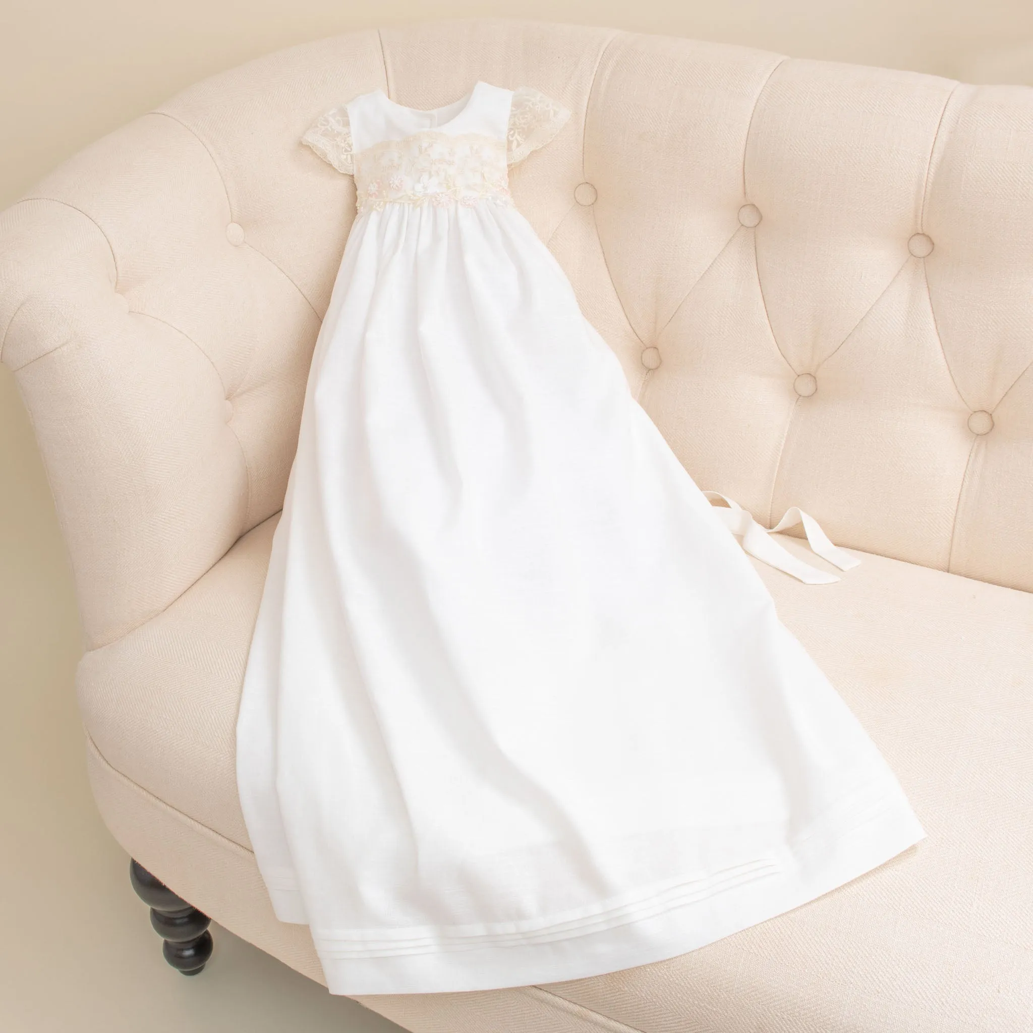 Jessica Linen Gown & Headband