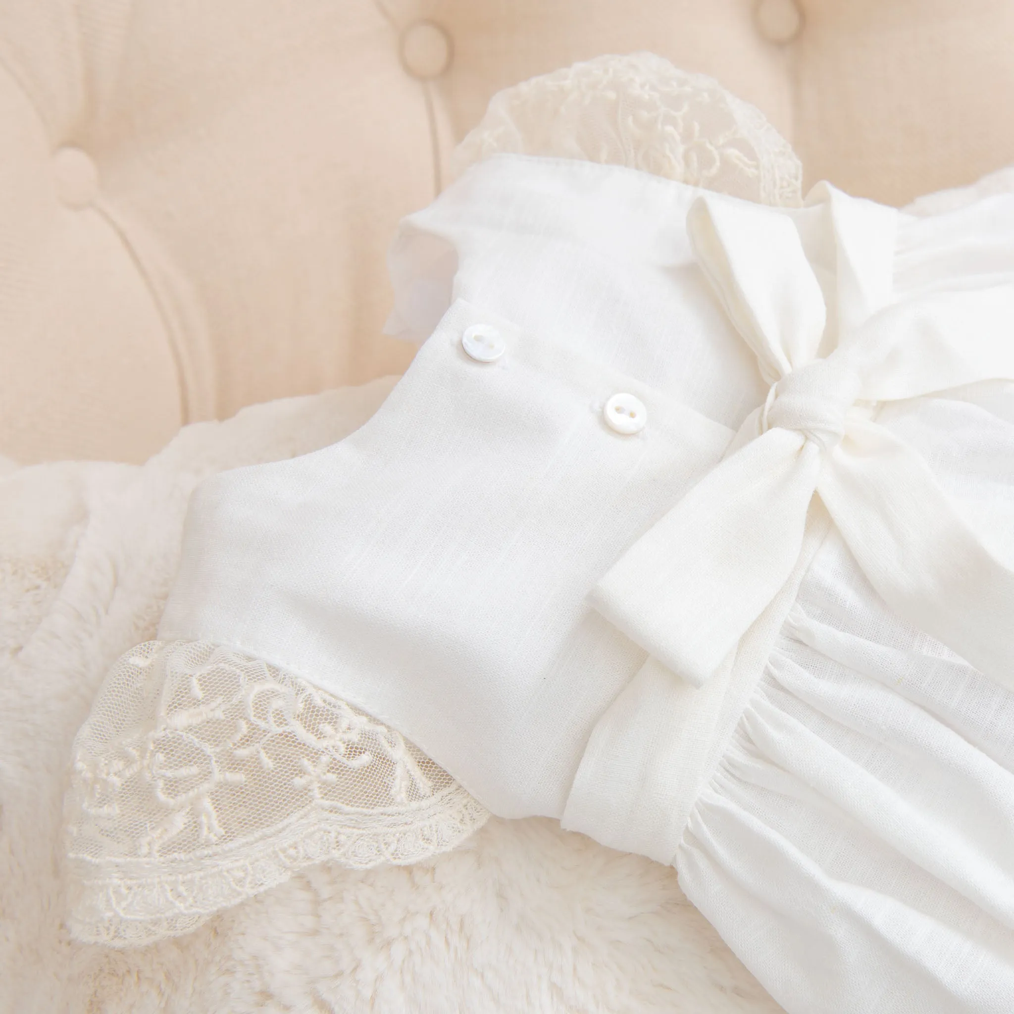 Jessica Linen Gown & Headband