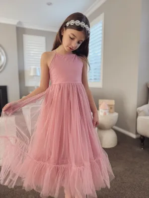 Junie Dusty Rose Girls Dress