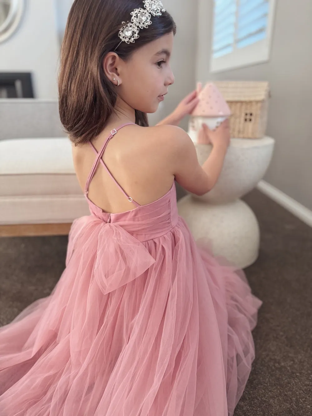 Junie Dusty Rose Girls Dress