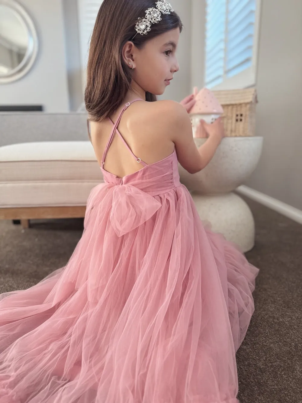 Junie Dusty Rose Girls Dress