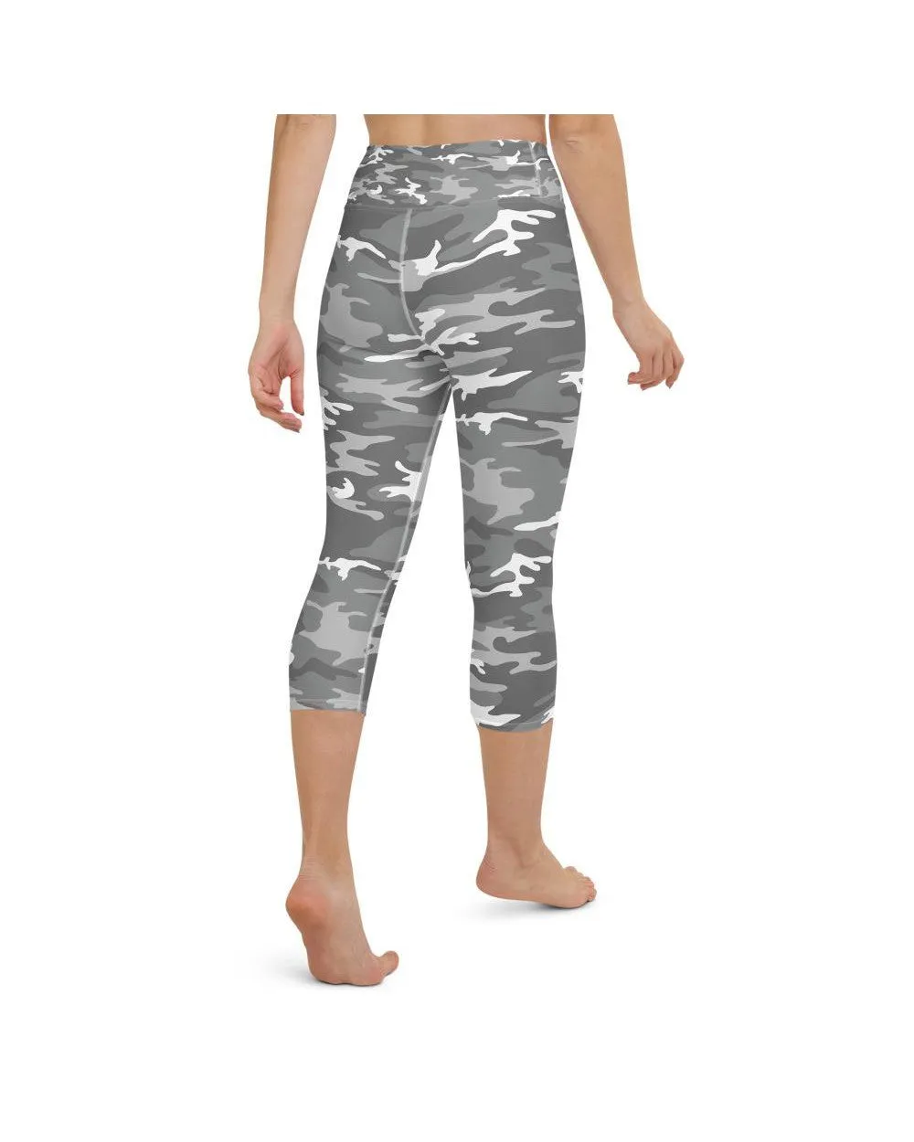 Light Grey Camo Yoga Capris