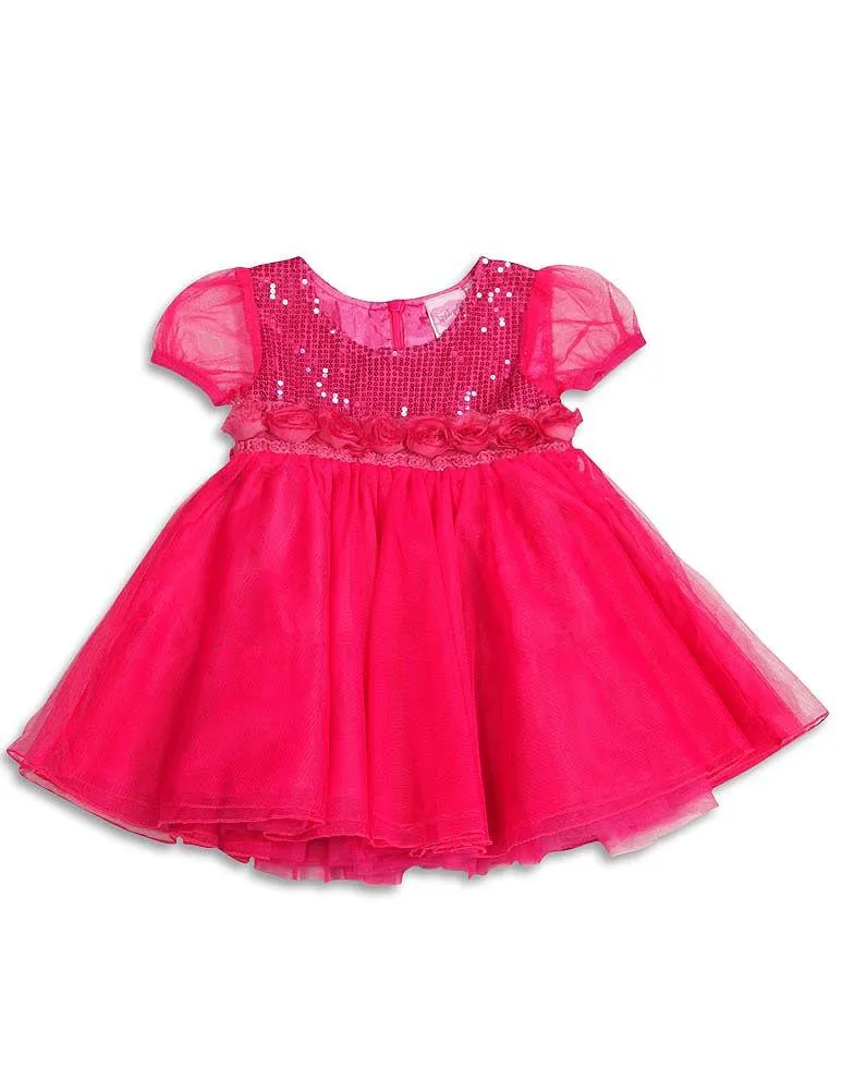 Lipstik Girls - Baby Girls Short Sleeve Party Dress