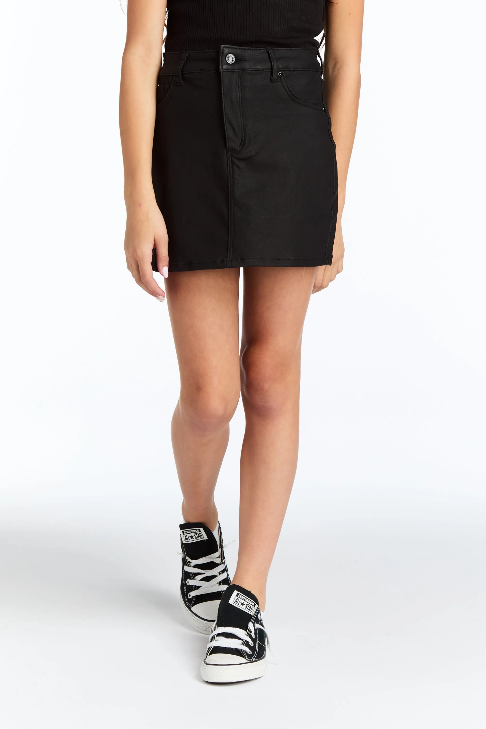 Lisa Coated Mini Skirt