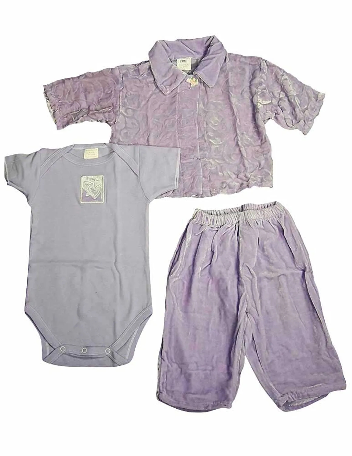 Little Giraffe - Baby Girls, 3-Piece Pant Set