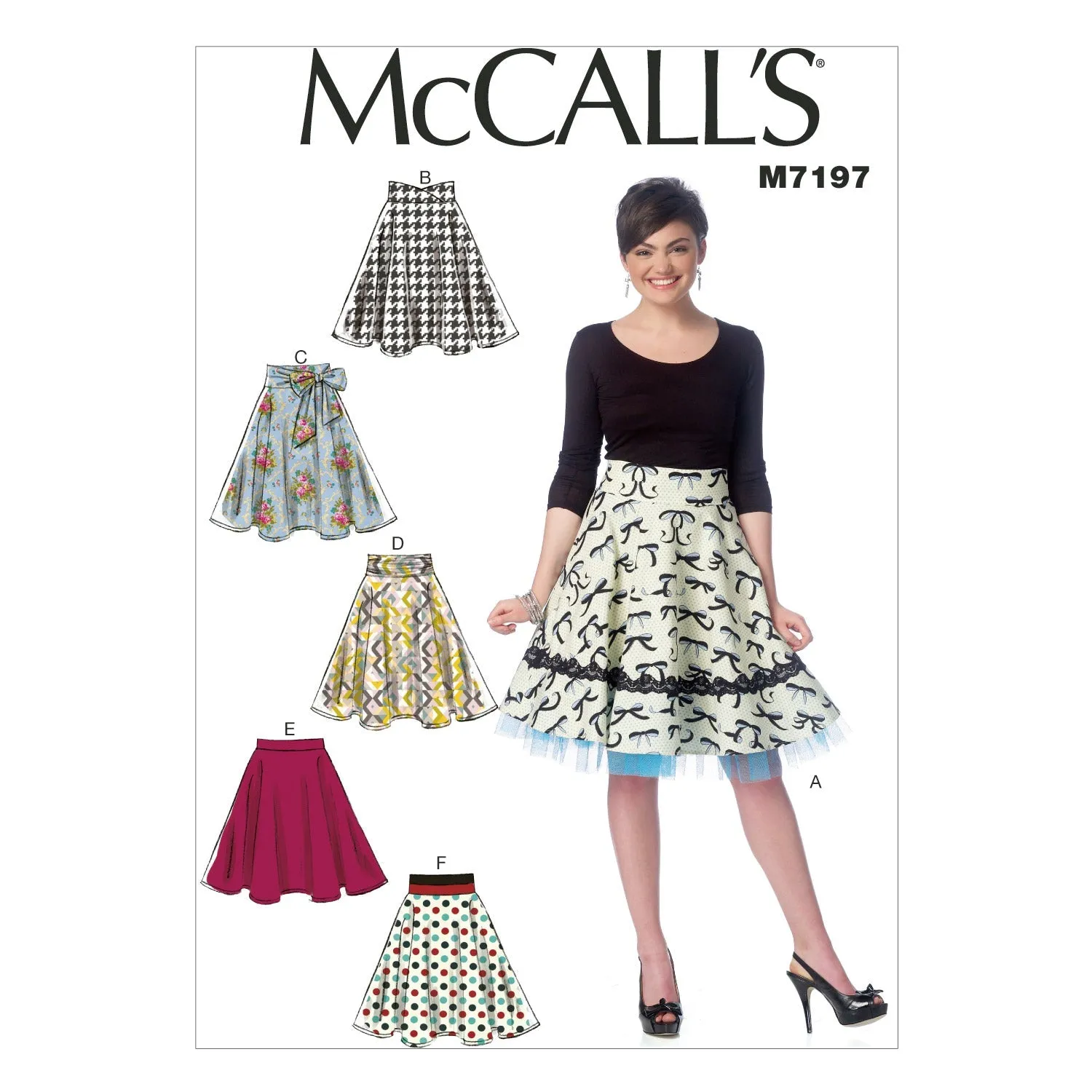 McCall's Pattern M7197 Misses' Skirts