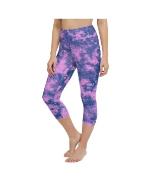 Navy Glaze Yoga Capris