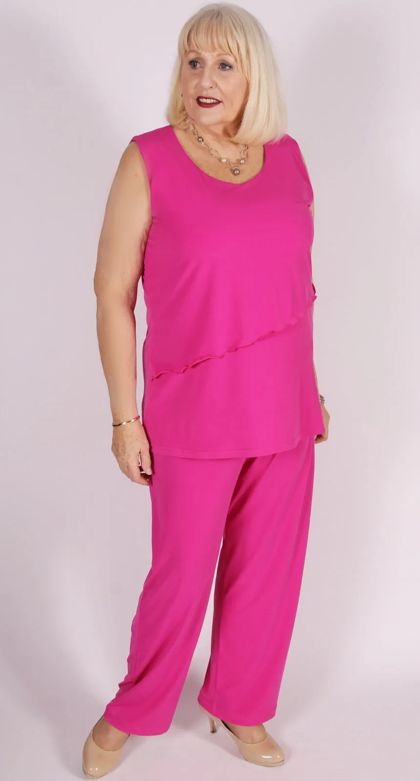 New Wide Leg Pant Fuchsia