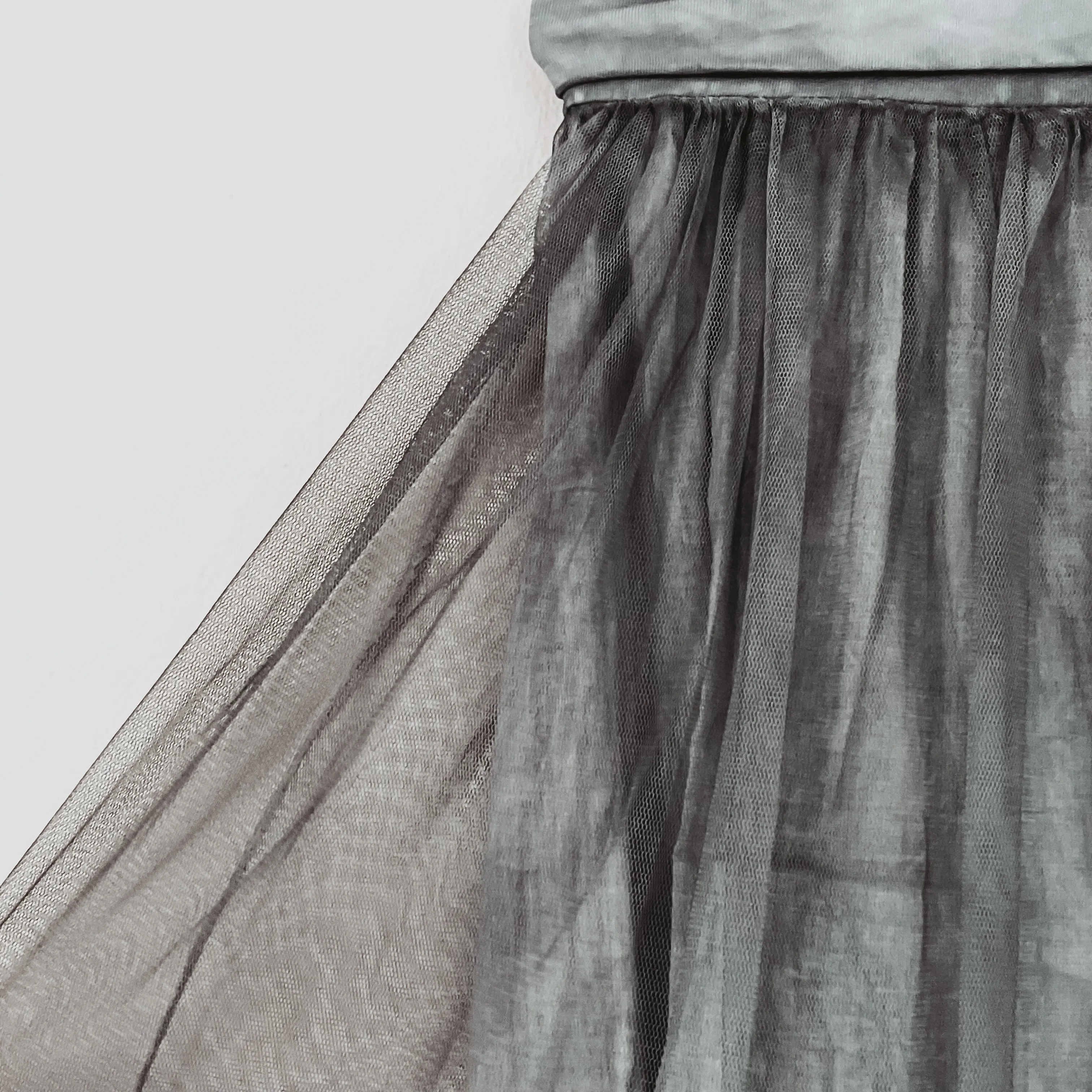 Paris TULLE skirt - charcoal grey