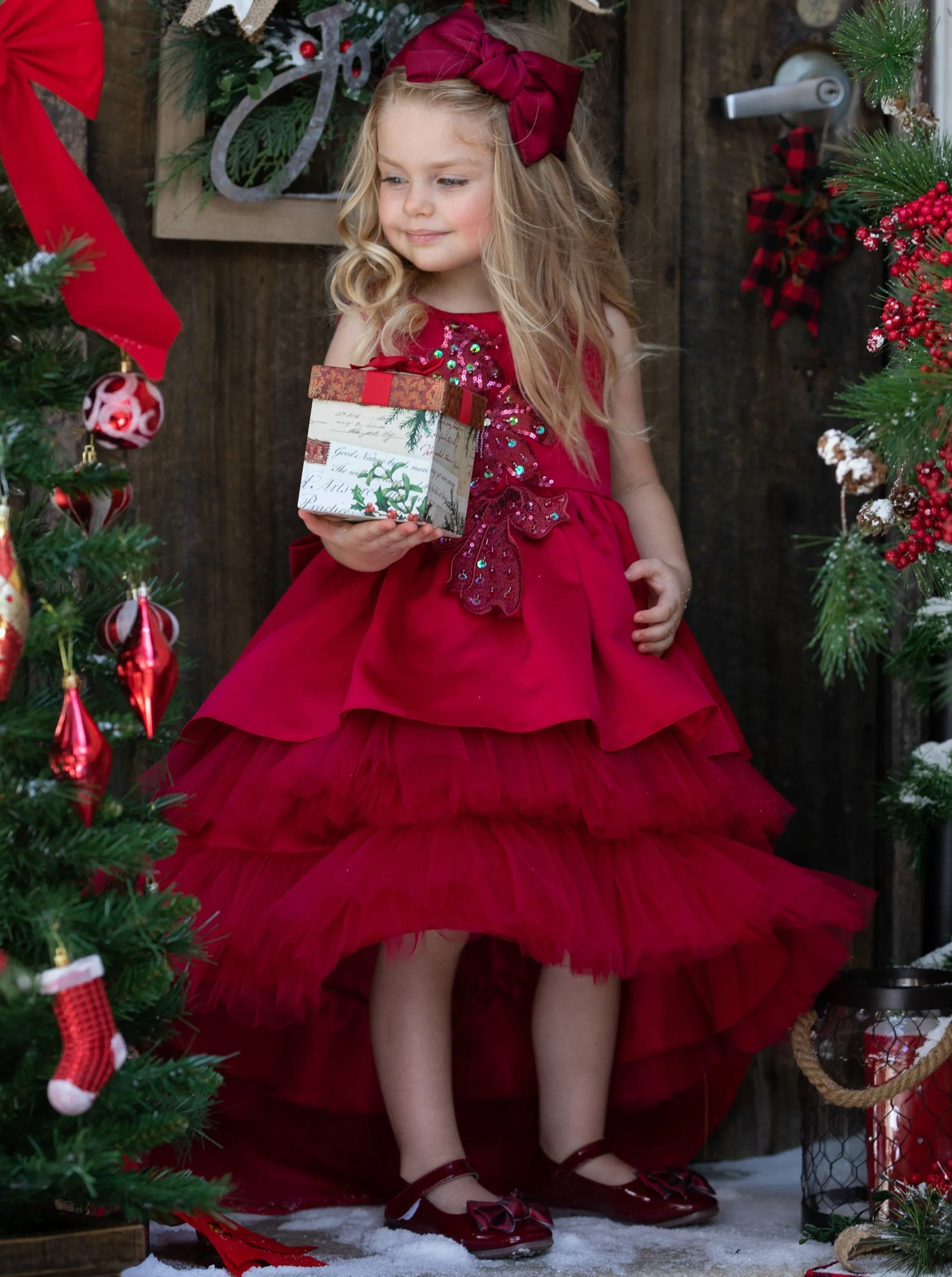 Ready to Twirl Hi-Lo Layered Holiday Dress