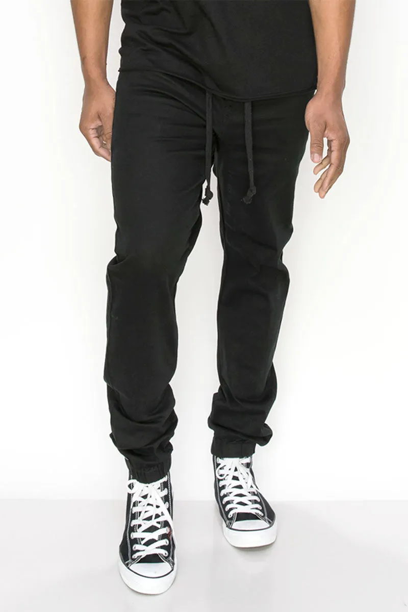 Slant Pocket Joggers (Black)