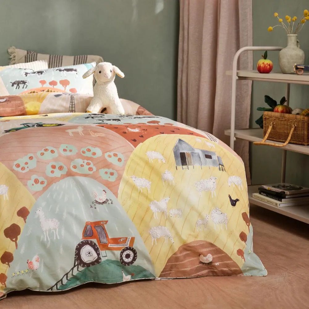 Sunset Harvest Quilt Cover Set by Linen House Kids